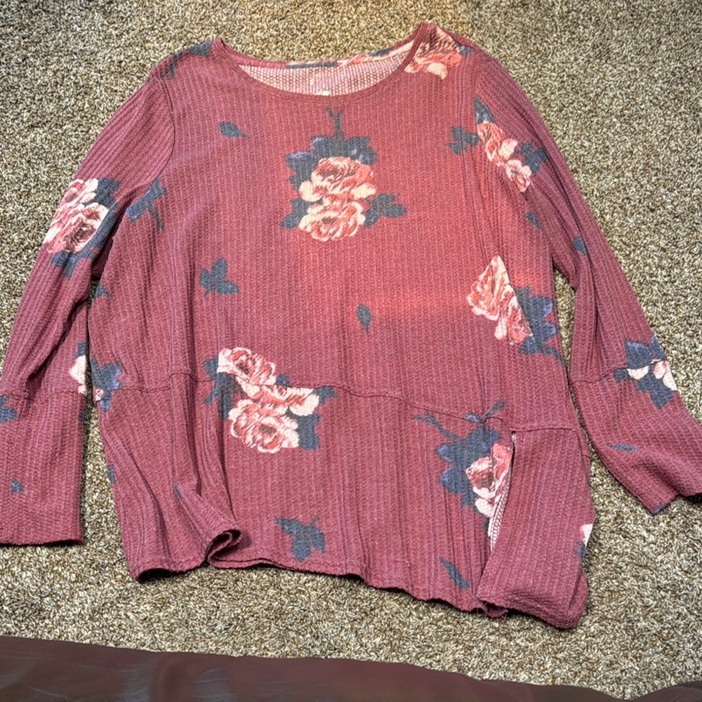 Maurices Pink Floral Top
